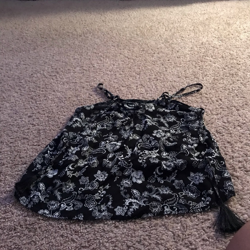 Floral black and white